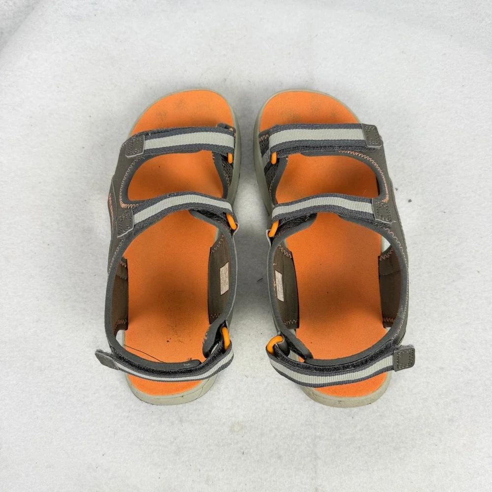 Merrell Hydro Hiker Sandal Big Boy Kids 5M Triple Strap Outdoor Brown Orange